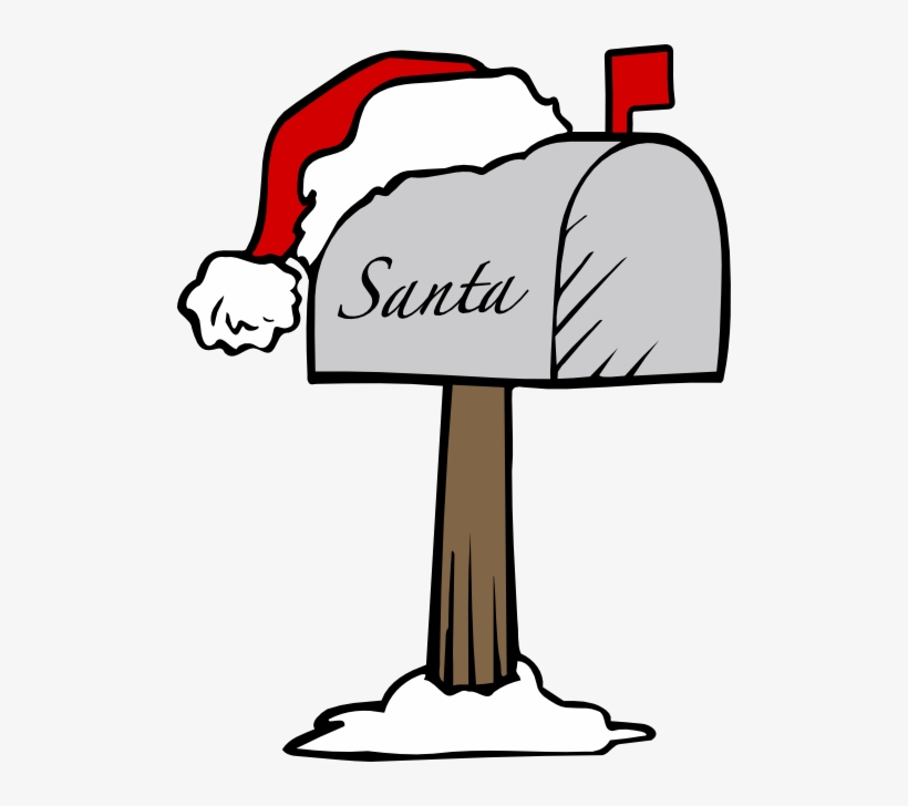 Santas Mailbox - Letters To Santa Clipart, transparent png download