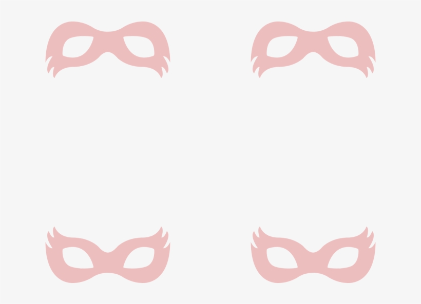 Girly Superhero Masks In Dusty Pink Wallpaper - Superhero Mask Png Gray, transparent png download