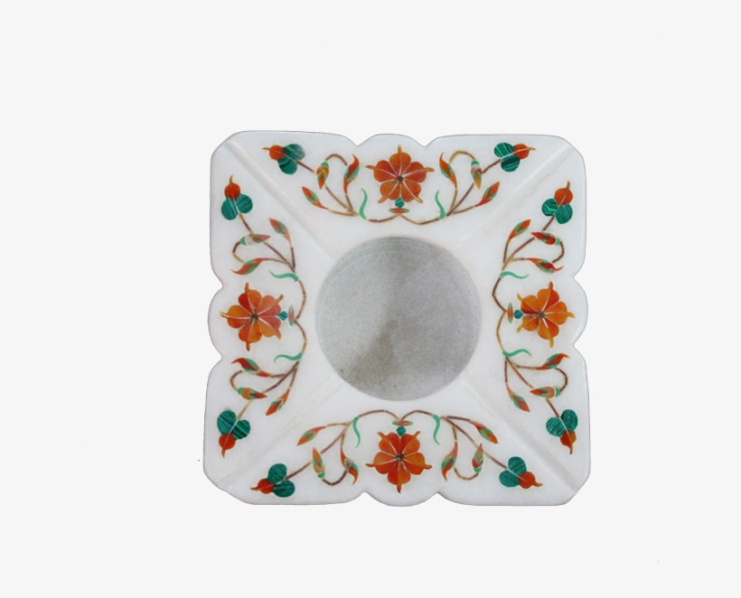 Marble Inlay Ashtray - Marble, transparent png download