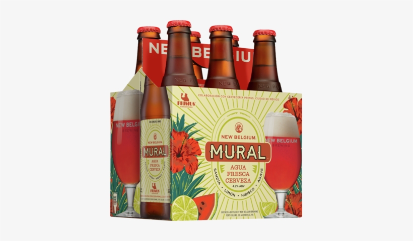 New Belgium Brewing Announces Mural Agua Fresca Cerveza - New Belgium Tartastic Strawberry Lemon, transparent png download