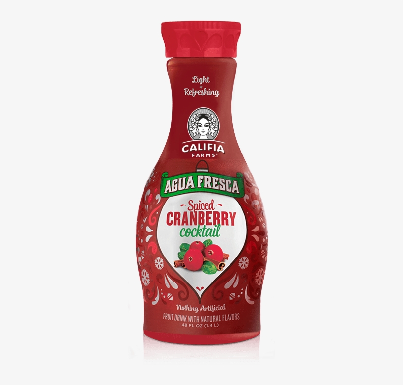 Tags » Agua Fresca - Califia Farms Agua Fresca Cocktail, Spiced Cranberry, transparent png download