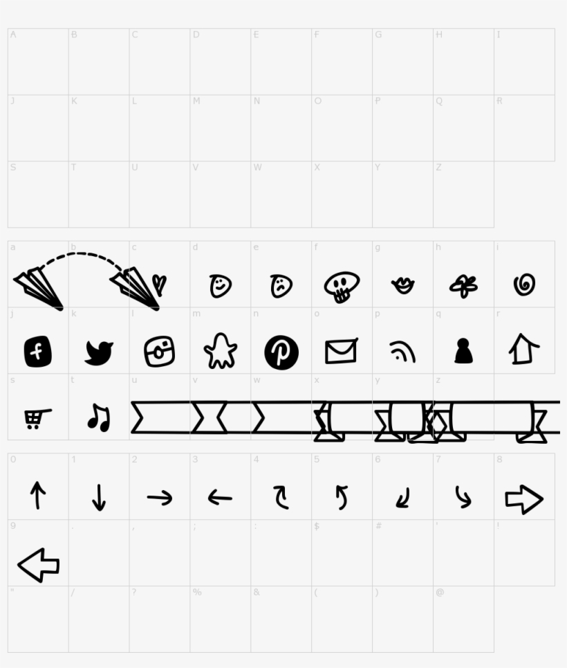 Notepaper Airplanes Extras Font - Number, transparent png download