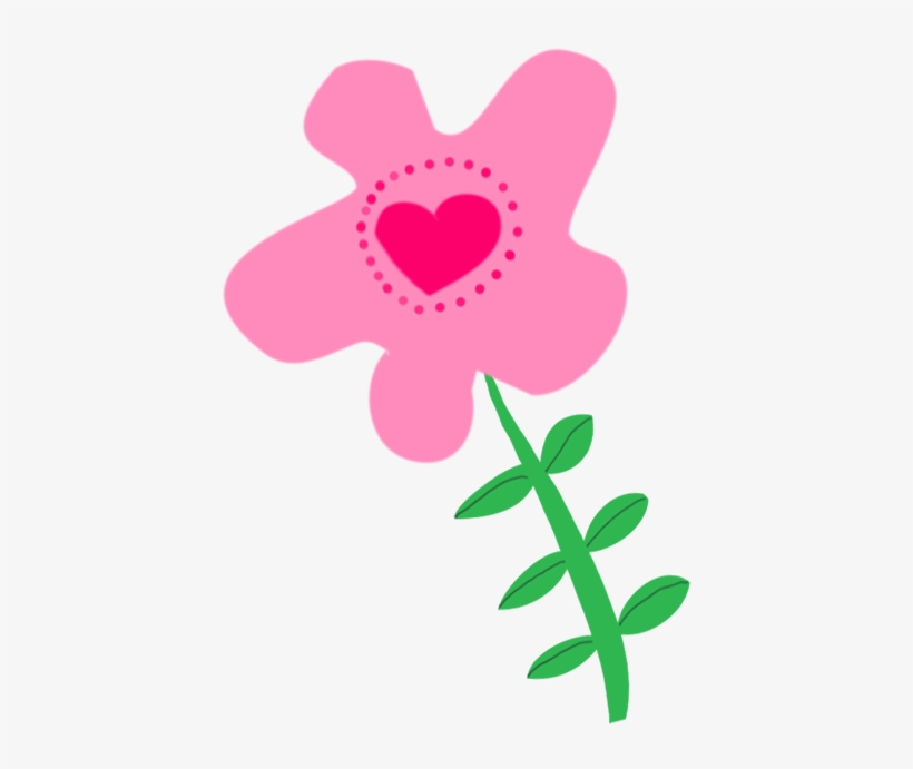 Red Scrapbooking Flower Digital Use, Very Pink Flower - Drawing, transparent png download