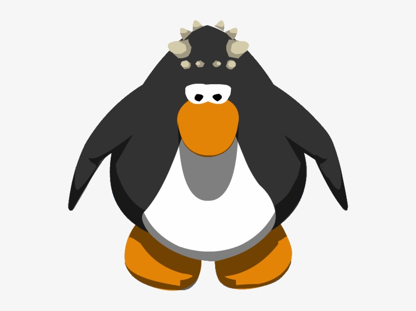 Dino Horns Ig - Club Penguin Blue Penguin, transparent png download