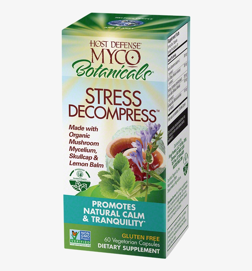 Mycobotanicals® Stress Decompress® Capsules - Fungi Perfecti, transparent png download