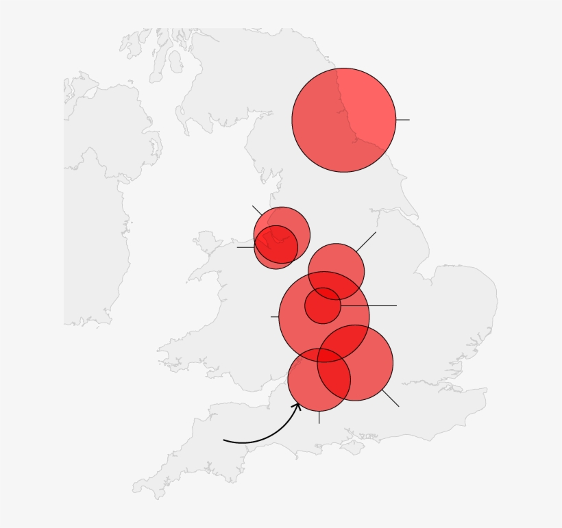 442k - Wembley On Uk Map, transparent png download
