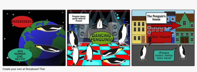 Penguins Doing Stuff - Illustration, transparent png download