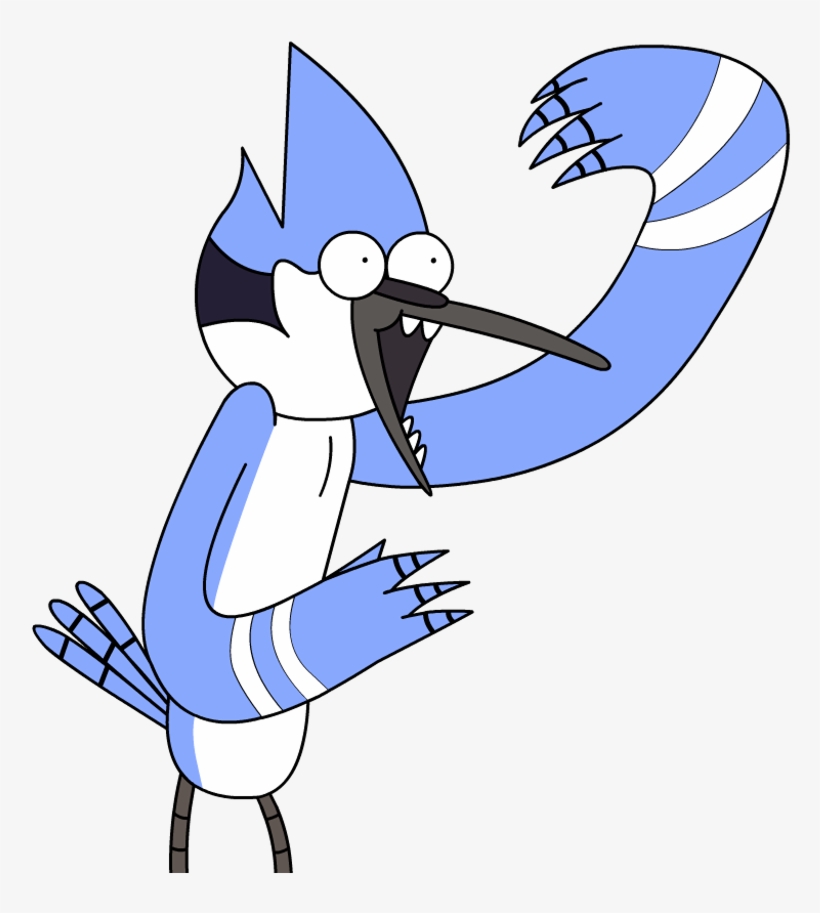 Mordecai Sticker - Cartoon, transparent png download