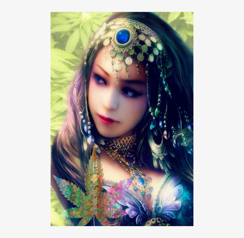 Free To Edit - Beautiful Gypsy Woman Art, transparent png download