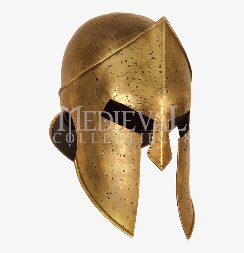 Greek Spartan Helmet - Greek Helmet, transparent png download