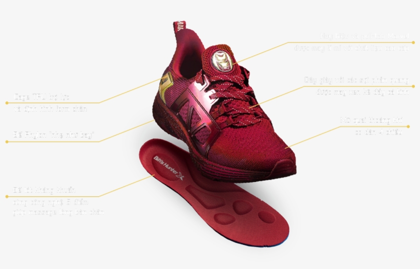 Line Thong So Bitis Hunter X Marvel - Sneakers, transparent png download