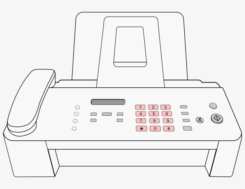 Medium Image - Fax Machine Clip Art, transparent png download