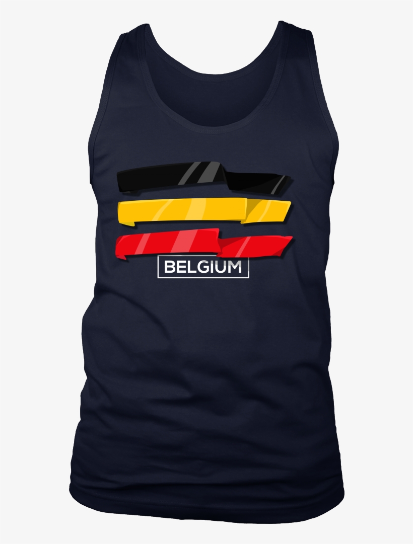 Belgian, Belgium Europe Patriotic Country Flag Men's - Shirt, transparent png download