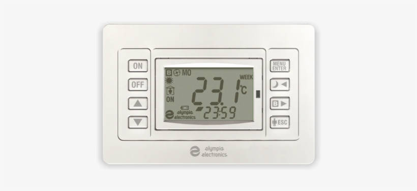 Wired Room Thermostats - Display Device, transparent png download