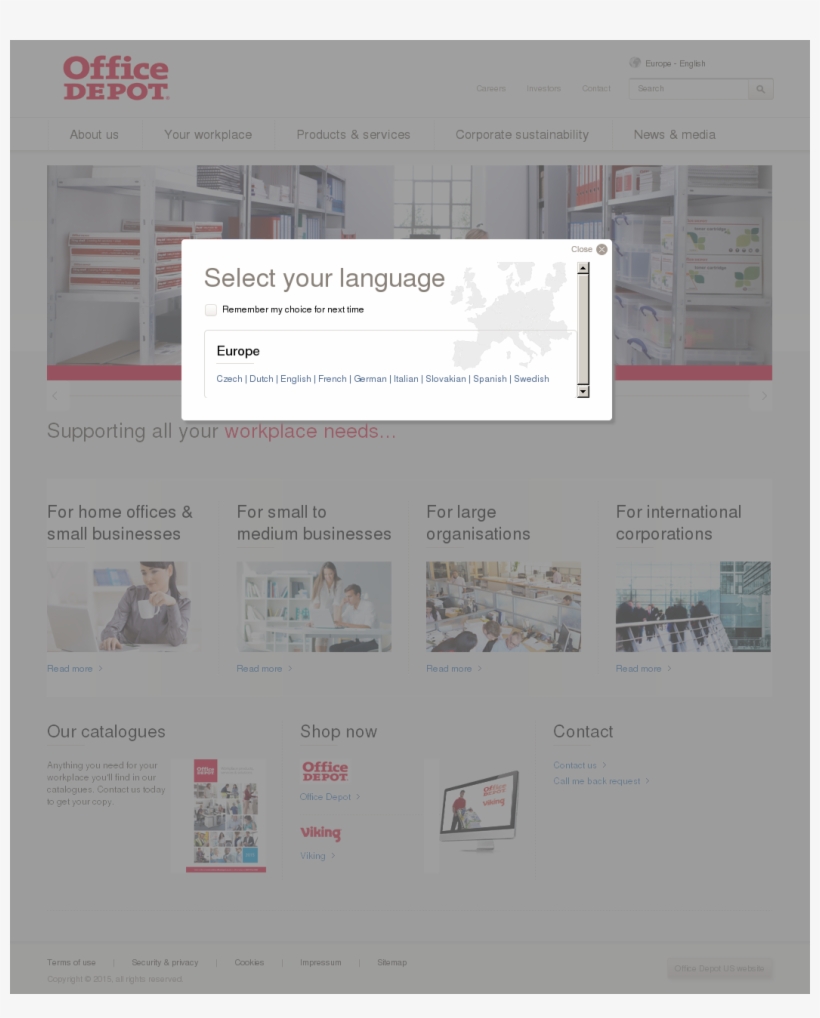 Office Depot Uk Competitors, Revenue And Employees - Office Depot, transparent png download