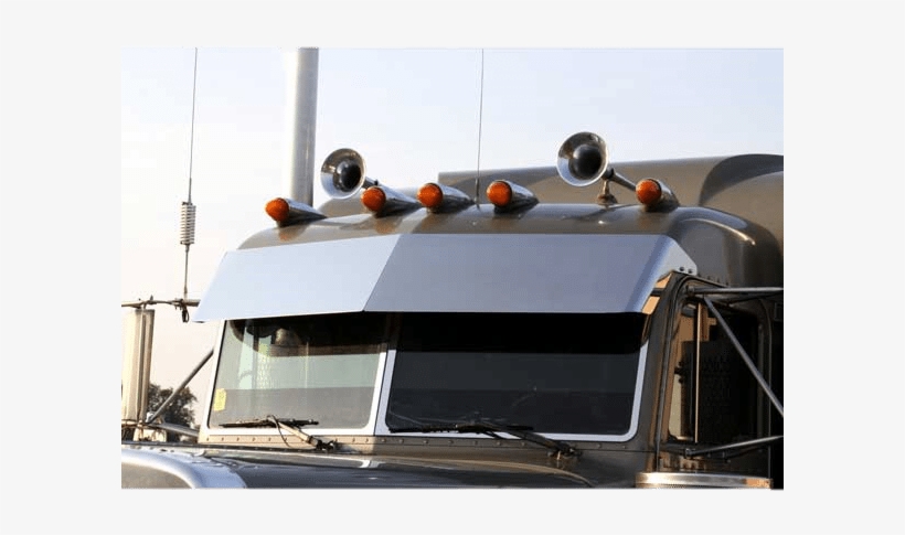 14″ Multifit Blind Mount Drop Visor - Peterbilt Flat Top Drop Visor, transparent png download