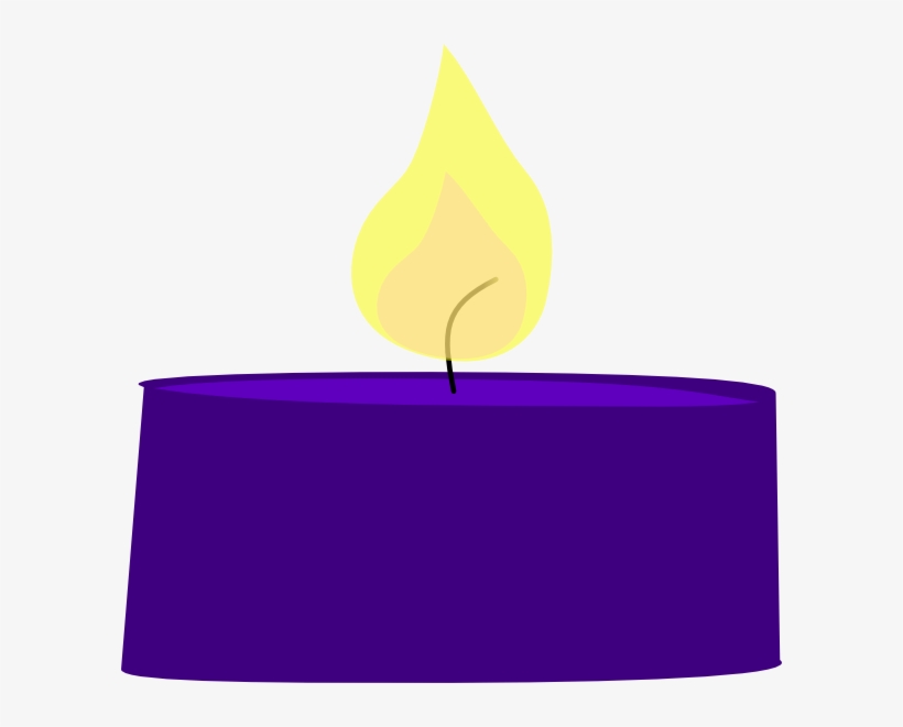 Clipart Transparent Stock Clip Art At Clker Com Vector - Candle Clip Art Purple, transparent png download