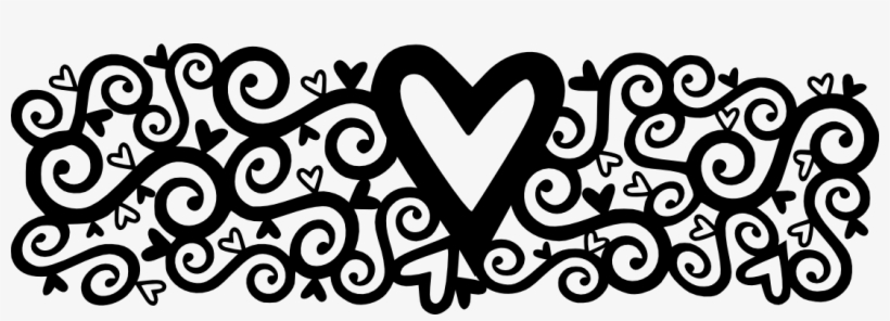 1096 X 343 1 - Heart, transparent png download