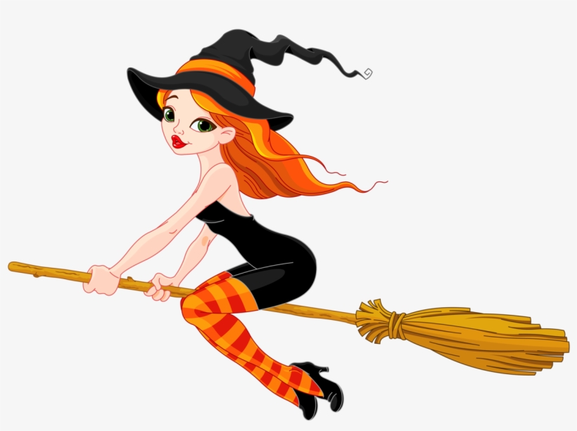 1280 X 900 3 - Halloween Witch Illustration, transparent png download