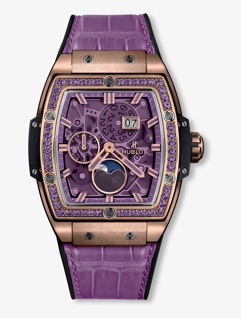 Spirit Of Big Bang Moonphase King Gold Purple - Hublot Spirit Of Big Bang, transparent png download