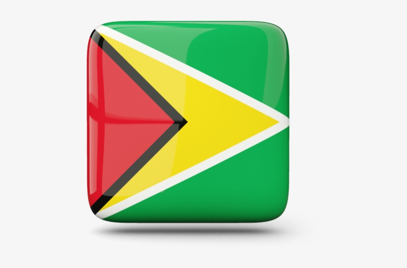 Graphics Map Of Guyana Flag - Triangle, transparent png download