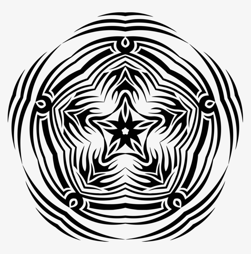 Computer Icons Black And White Dragon Line Art - Tribal Dragon, transparent png download