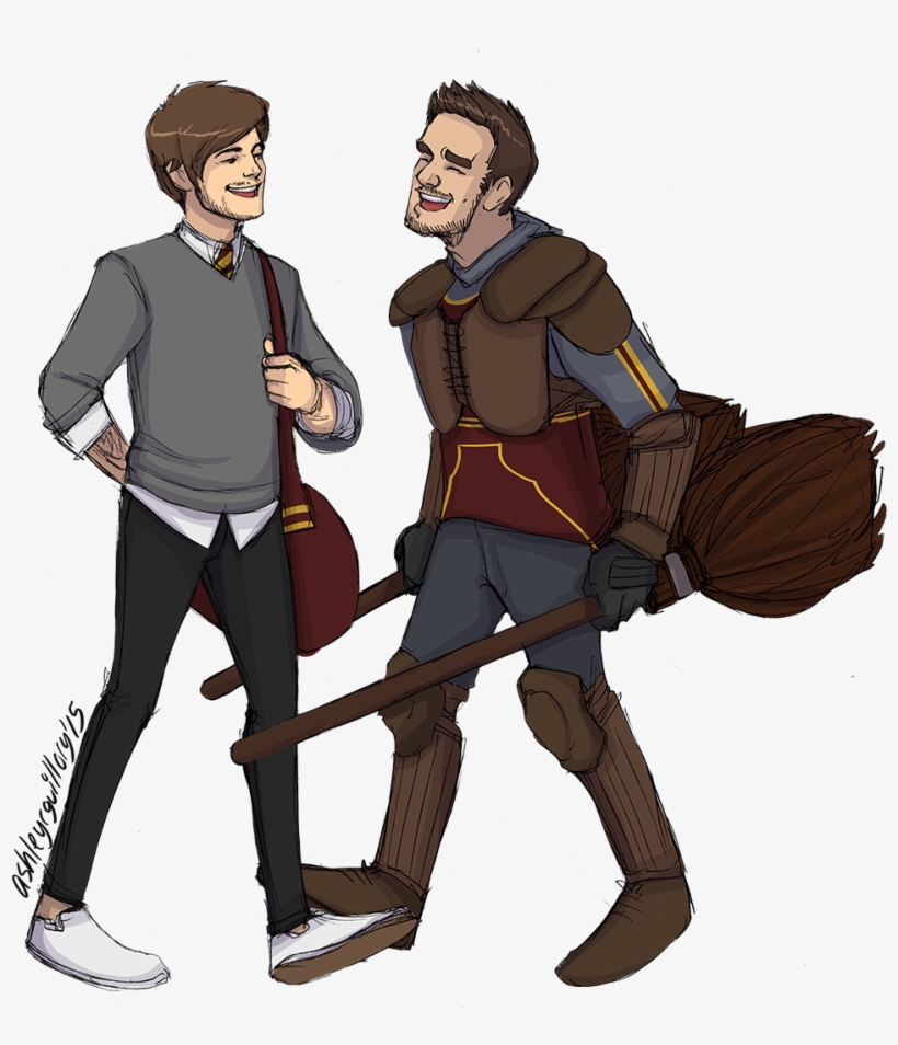 She Asked For Zayn And Harry In A Hogwarts Au - Harry Styles Fanart, transparent png download