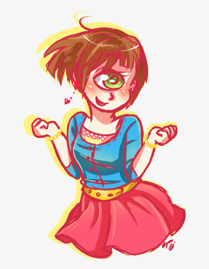 Clothing Red Pink Fictional Character Cartoon Art Fashion - Cyclops Girls, transparent png download