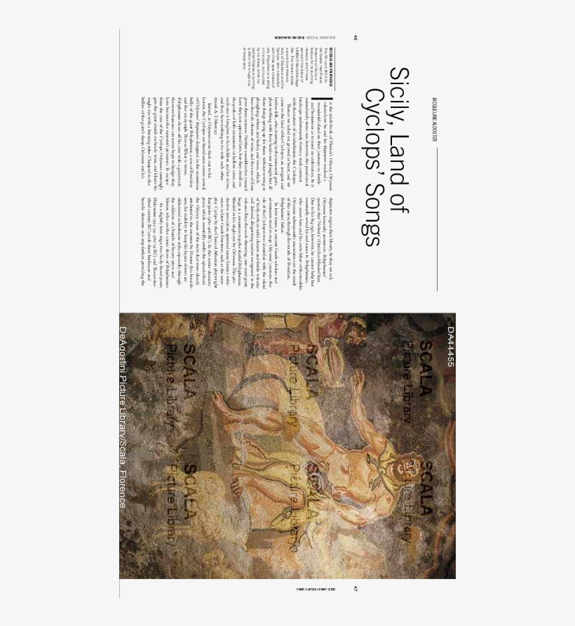 Sicily, Land Of Cyclops' Song In Sicily And The Sea - Fragment, transparent png download