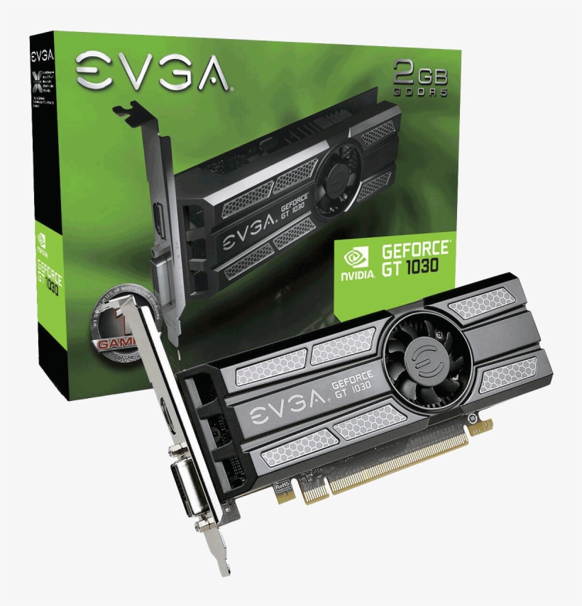 Evga Geforce Gt 1030 Sc 2gb Gddr5 Low Profile - Evga Geforce Gt 1030, transparent png download
