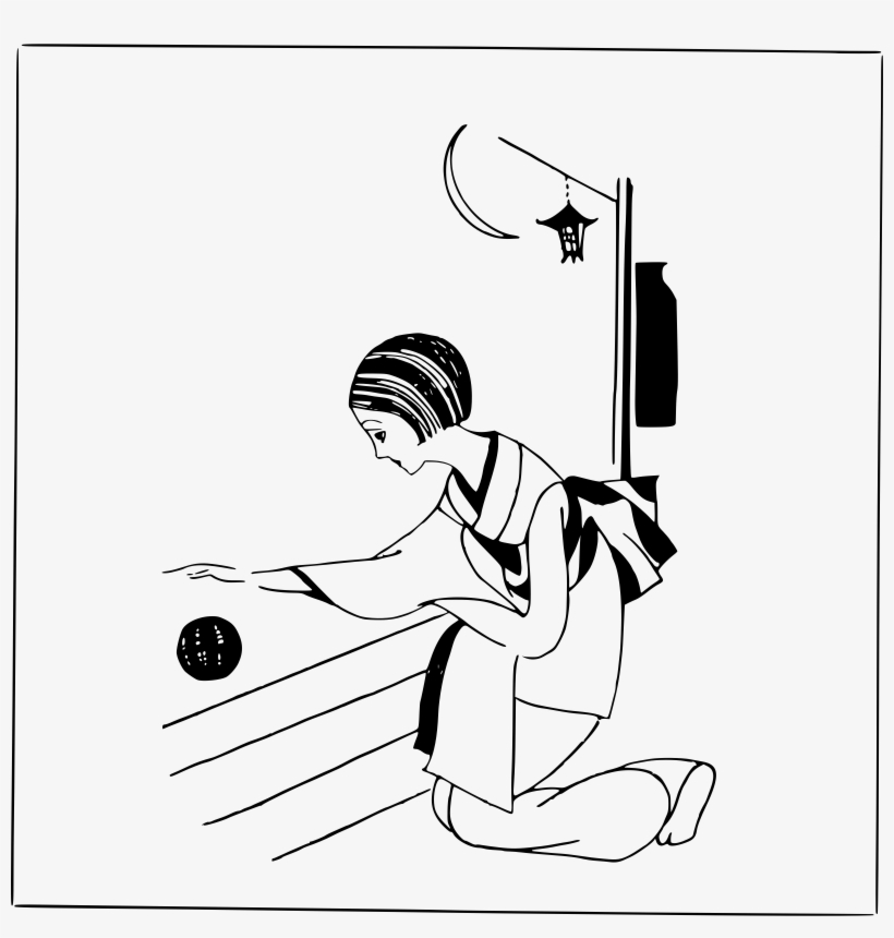 This Free Icons Png Design Of Kimono Lady, transparent png download