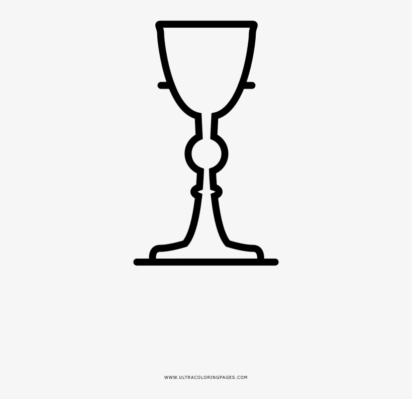 Chalice Coloring Page - Champagne Stemware, transparent png download