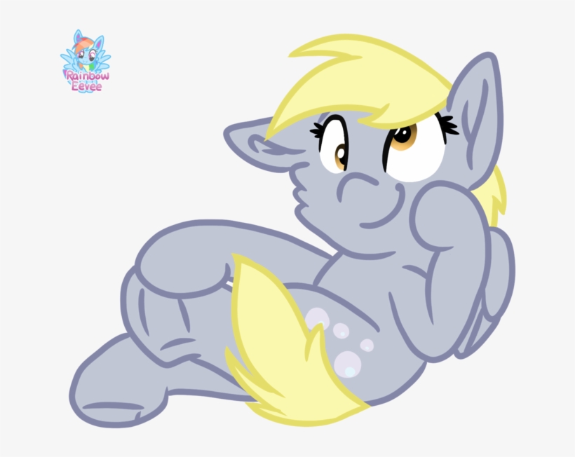 Rainbow Eevee, Crossed Legs, Cute, Cutie Mark, Derp, - Cartoon, transparent png download