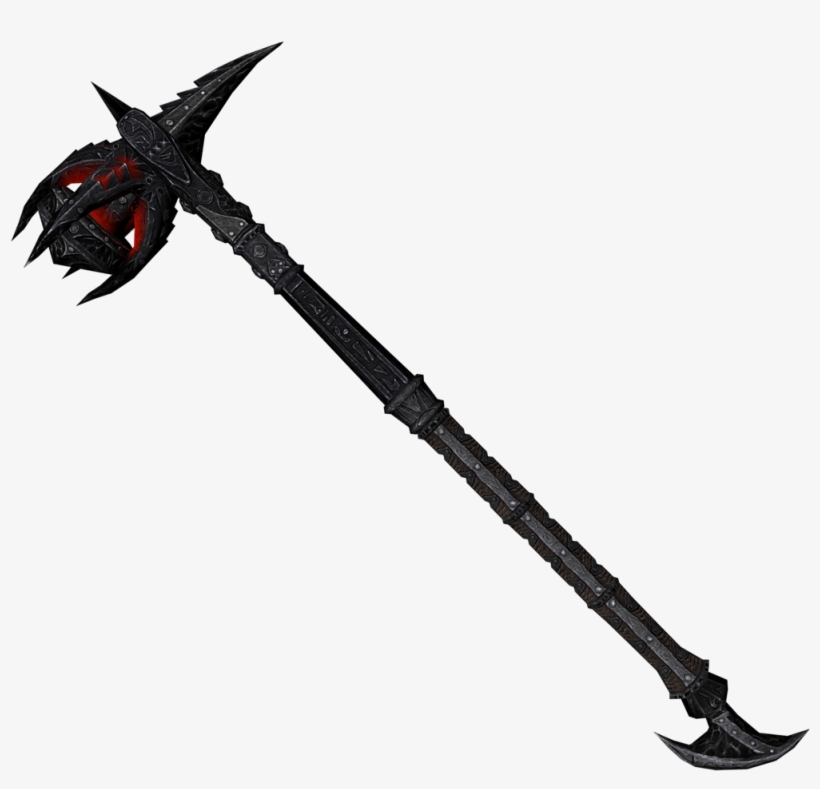 Daedricwarhammer - Skyrim Daedric Warhammer, transparent png download
