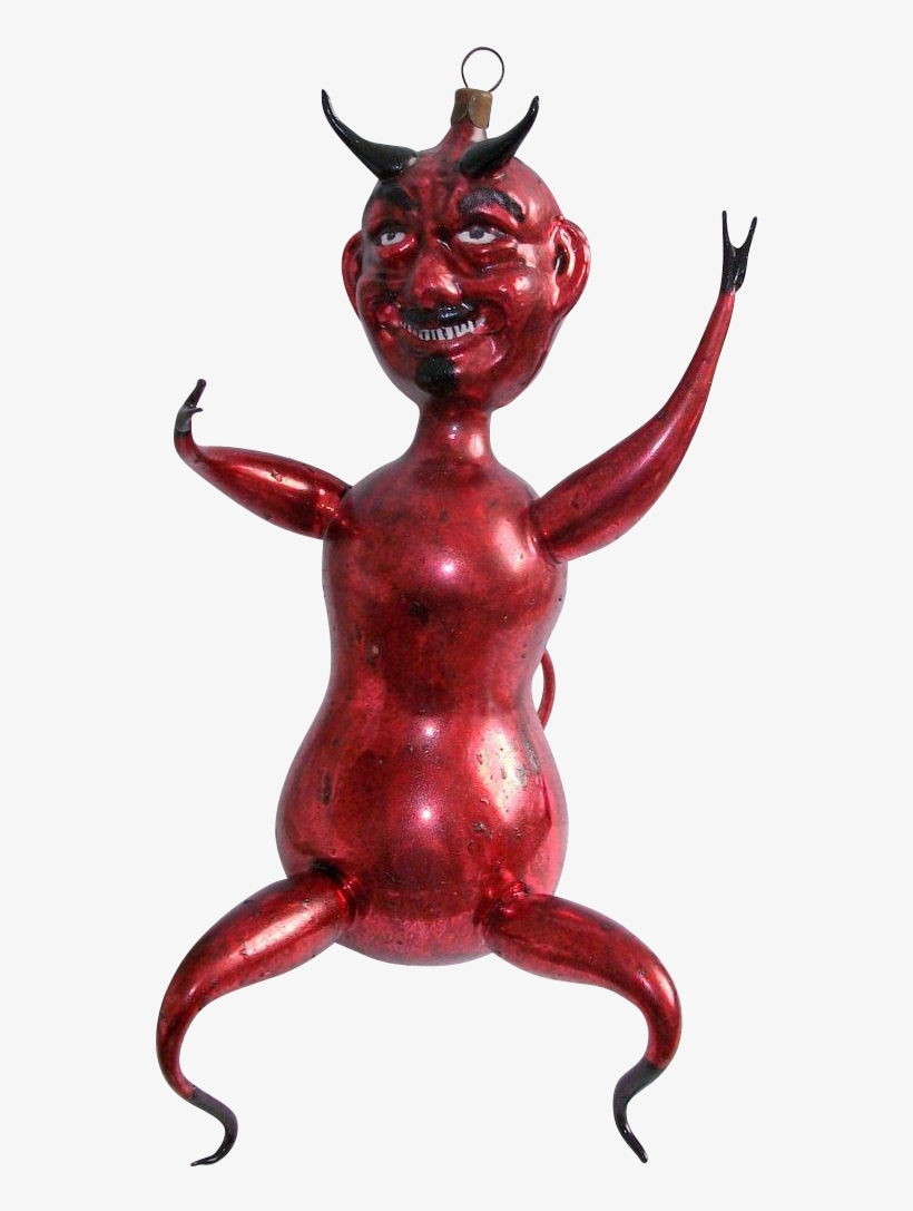 Huge Krampus Devil Anti Santa Christmas Ornament From - Bronze Sculpture, transparent png download