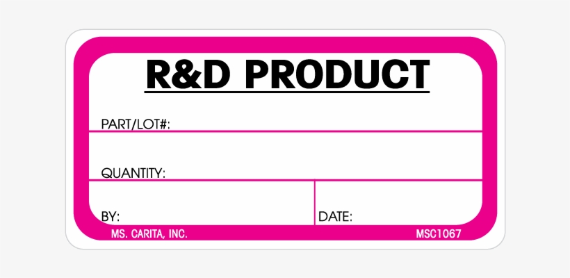R&d Product Labels - Zero Product Property, transparent png download