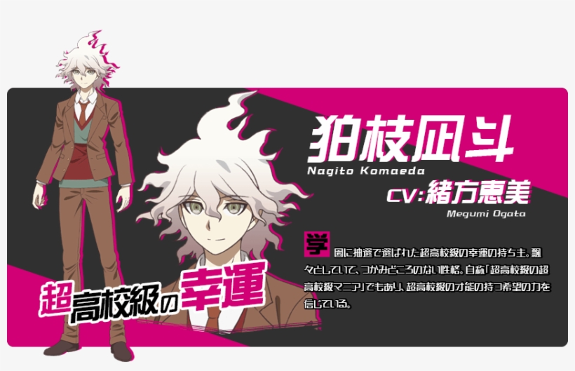 Komaeda Nagito Danganronpa 3, transparent png download