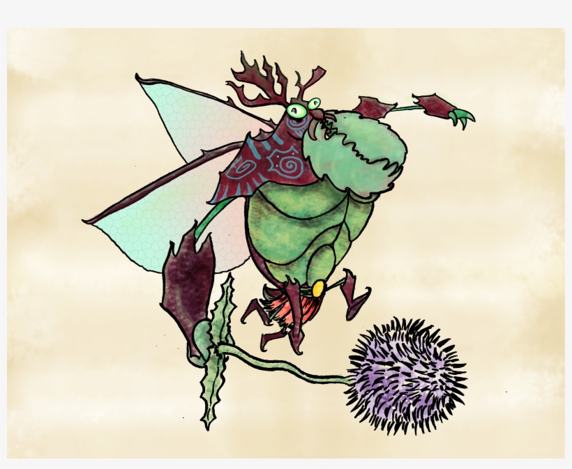 A Celtic Beetle Warrior - Illustration, transparent png download