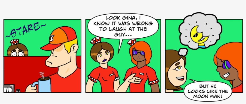 Diner Daze's Employees Have A Gossiping Problem - Cartoon, transparent png download
