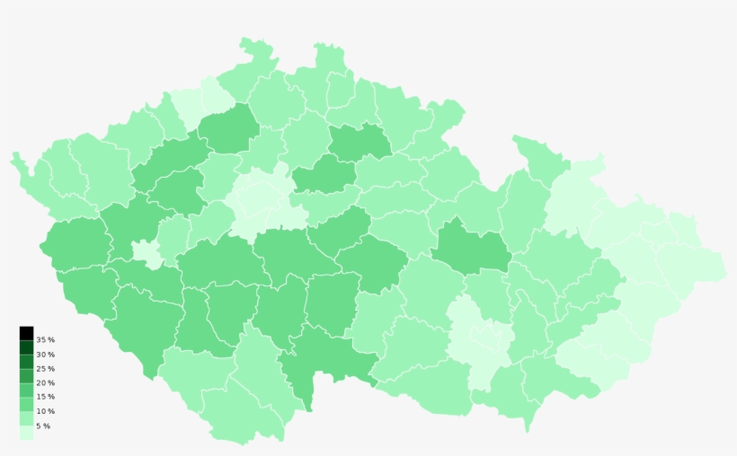 File - Lsu - 1992 - Svg - Regions Of Czech Republic, transparent png download