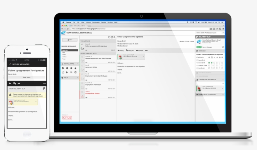 Cirius Secure E-signature - Operating System, transparent png download