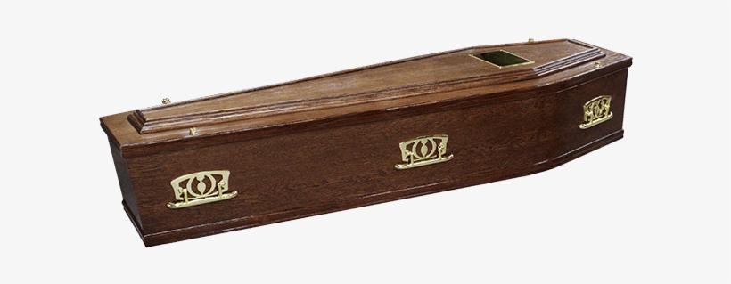 A Traditional Medium Oak Veneer Styled Coffin, With - Plank, transparent png download