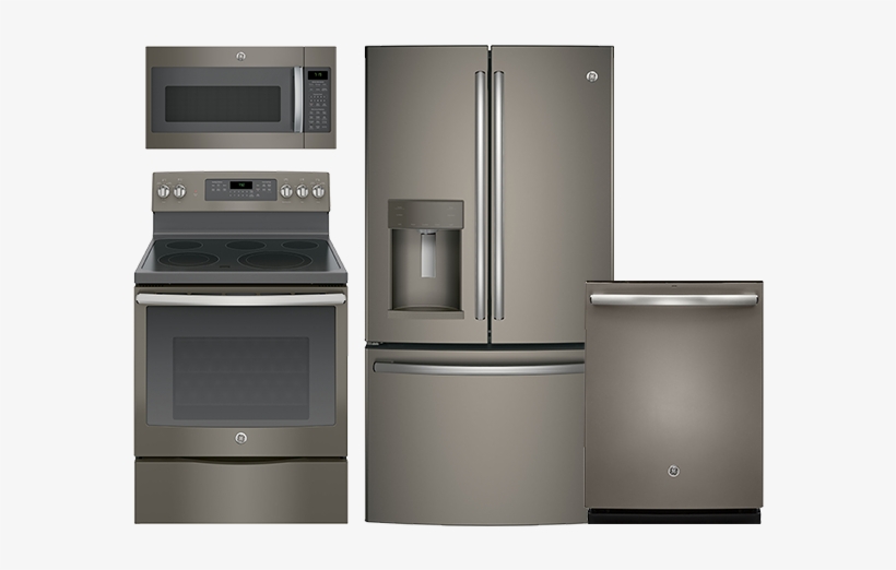 Kitchen Appliances, Kitchen Appliances Packages Lowes - Ge Slate Appliances Png, transparent png download