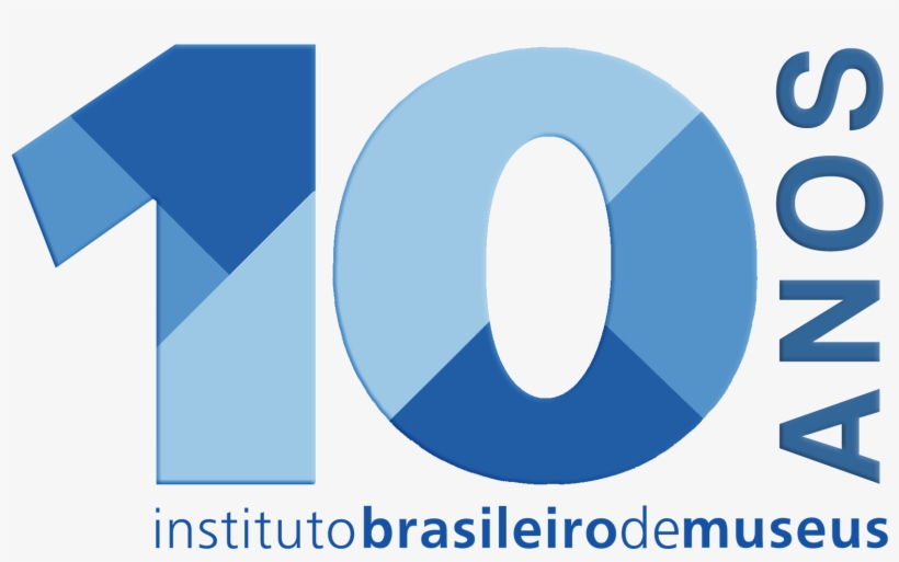 Selo Comemorativo Ibram 10 Anos Colorida Com Letras - Graphic Design, transparent png download