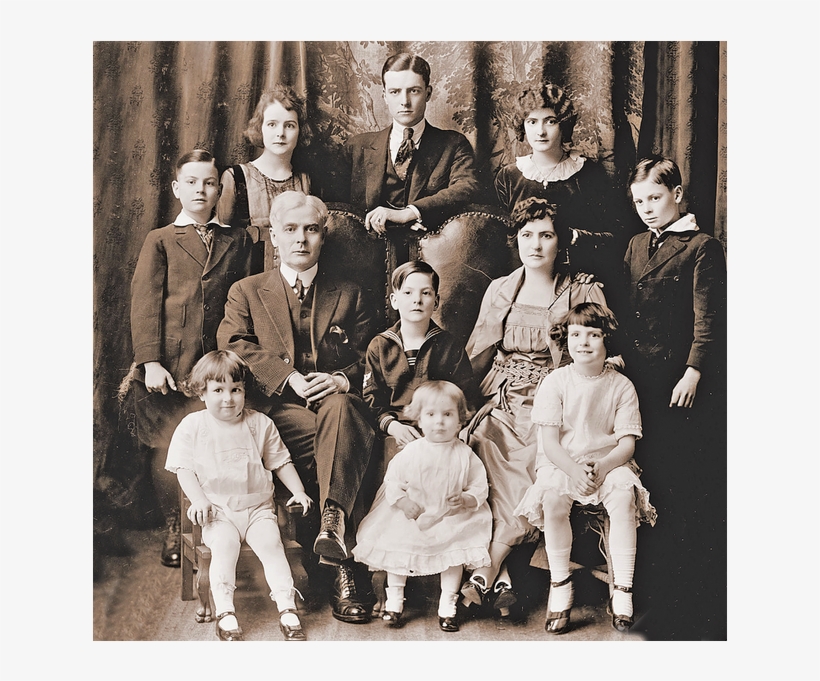 Ole Hanson, Second From Right, “moosing” It With Teddy - Family, transparent png download
