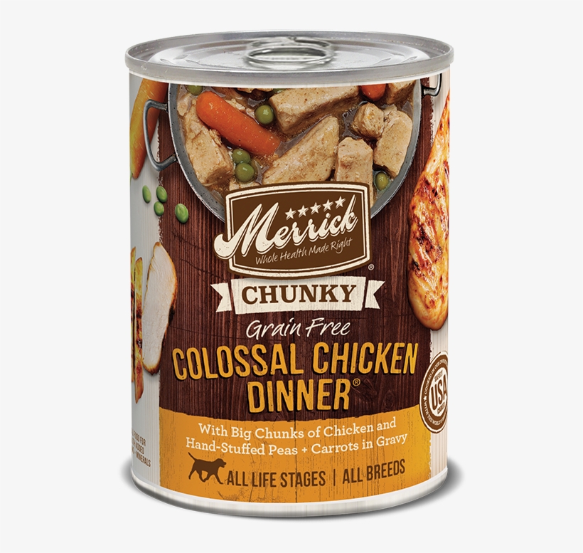 Chunky Grain Free Colossal Chicken Dinner In Gravy - Merrick, transparent png download