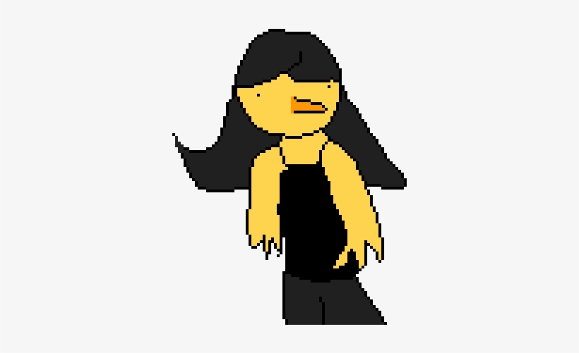 Emo-fied Chica - Cartoon, transparent png download