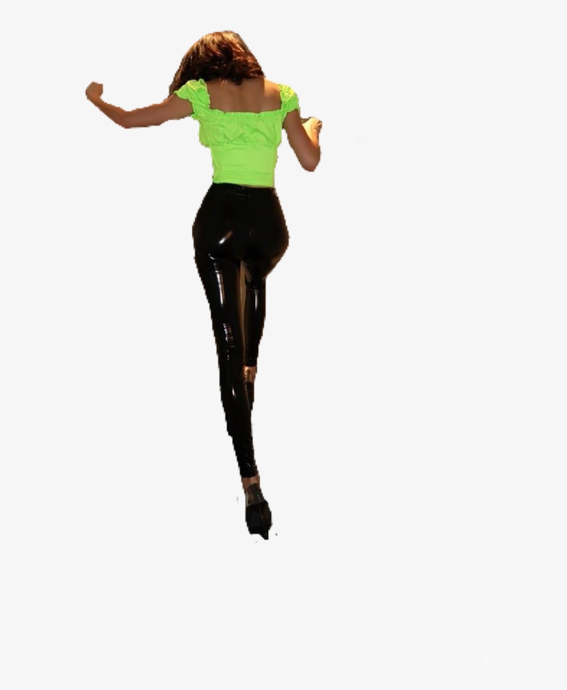 Black Green Person Lady Polyvore Moodboard Filler Woman - Girl, transparent png download
