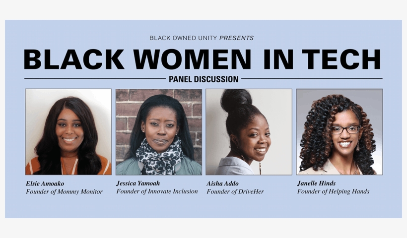 Tech' With @mobileappqueen Jessica Yamoah @aishaafua - Black Women In Tech, transparent png download