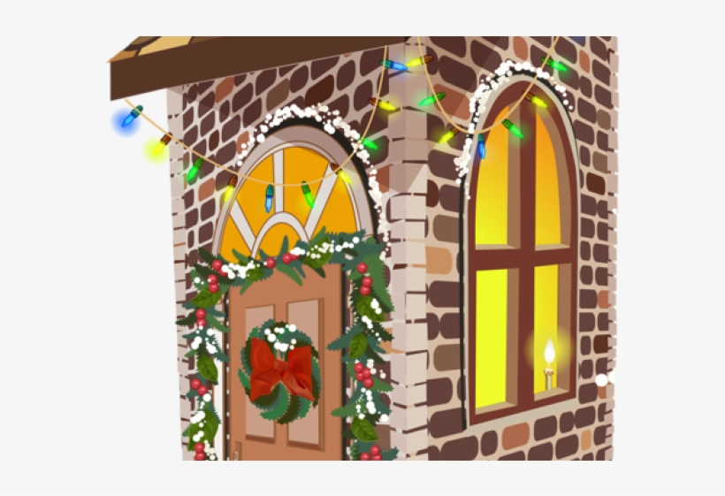 Windows Clipart Gingerbread House Window - Png House Noel, transparent png download
